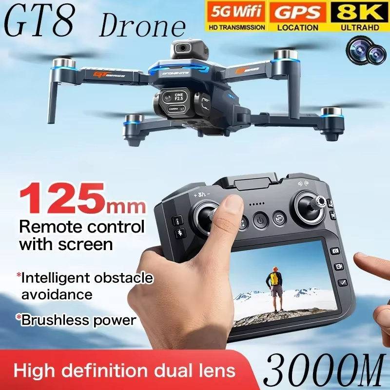 Jjrc Drone X12 - Drone GT8 avec écran 4,3 pouces,