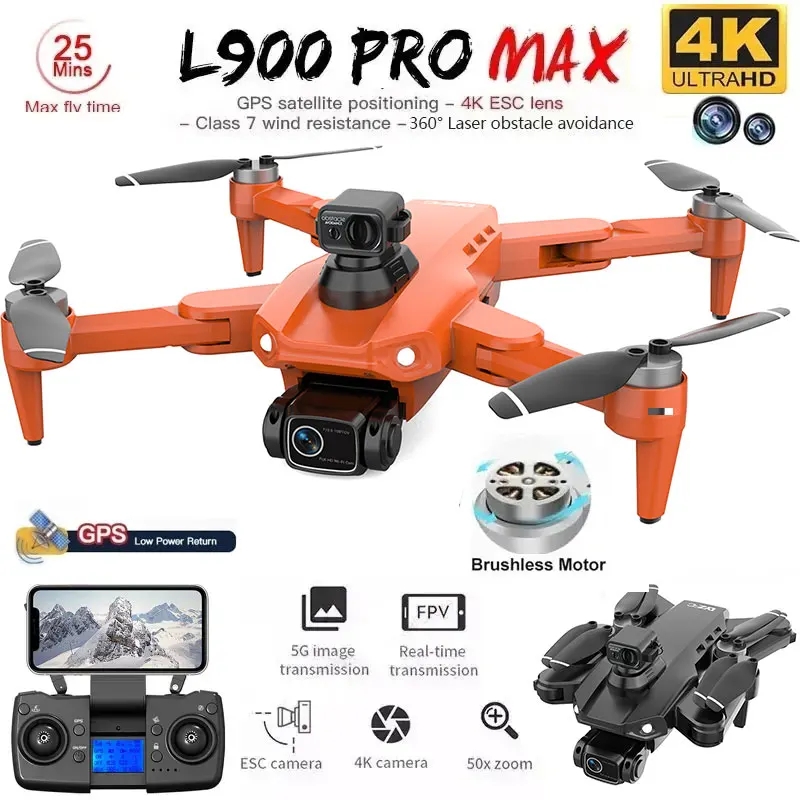 Drone Ae Rc - Drone GPS L900 Pro MAX 4K