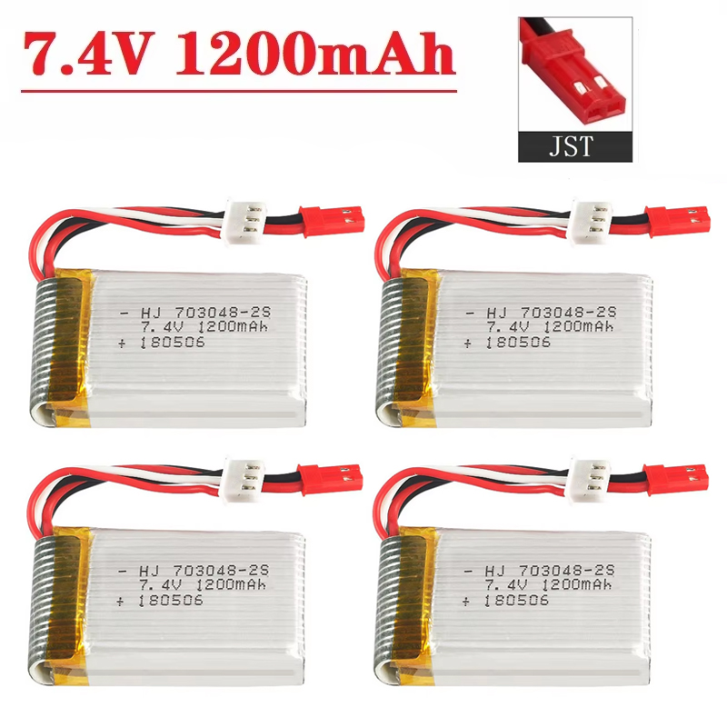 Drone Rc Leading - Batterie Lipo 2S 7,4V 1200mAh 703048