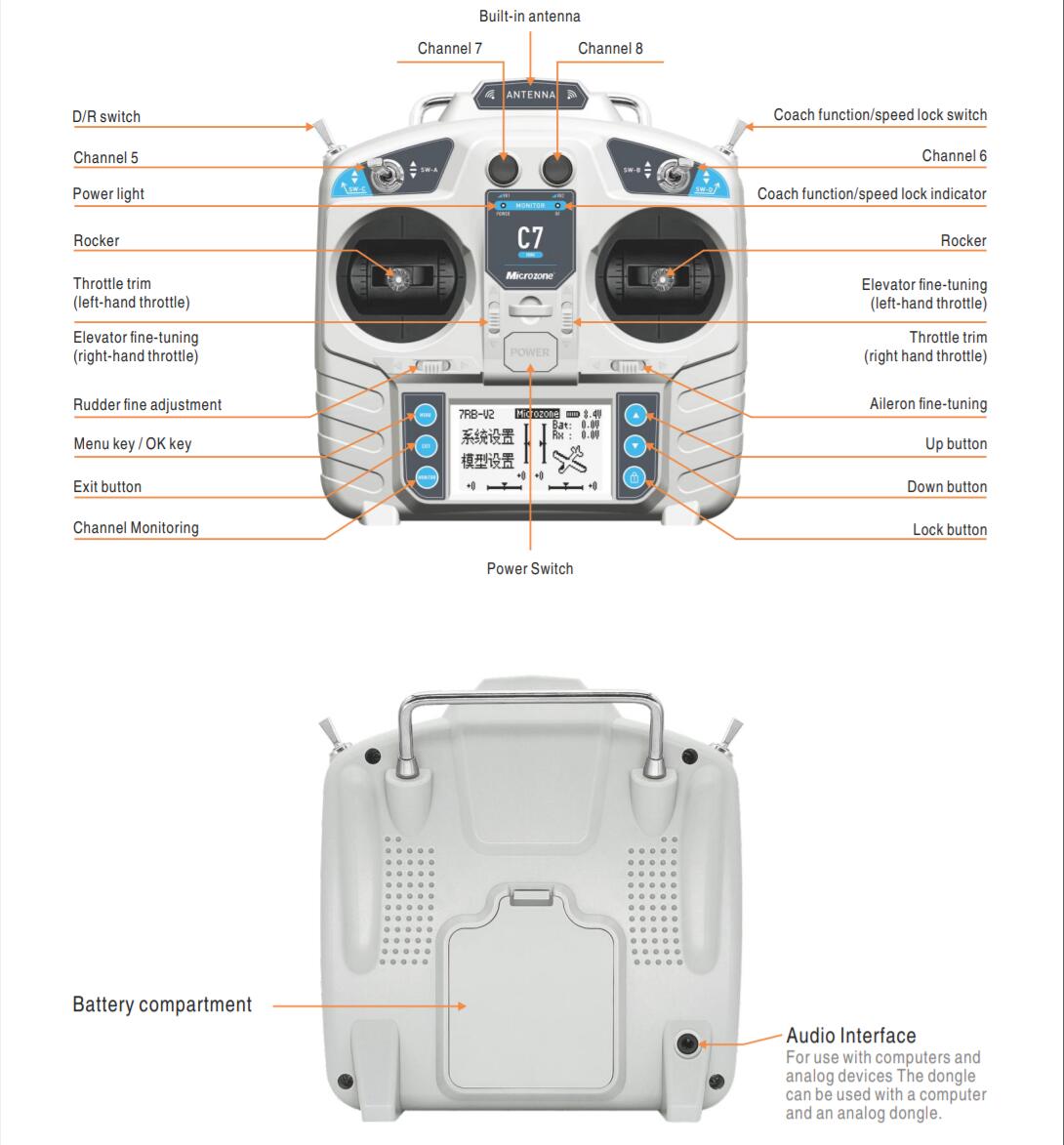 MicroZone MC7 contrôleur C7 MI - Drone Rc Leading avis et prix