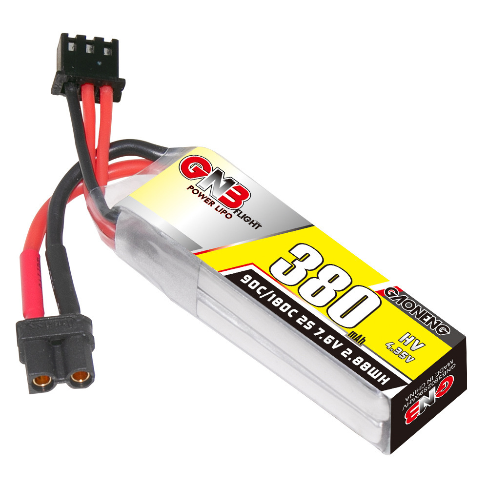Batterie Lipo GNB 2S 7.6V 380m - Drone Rc Leading avis et prix